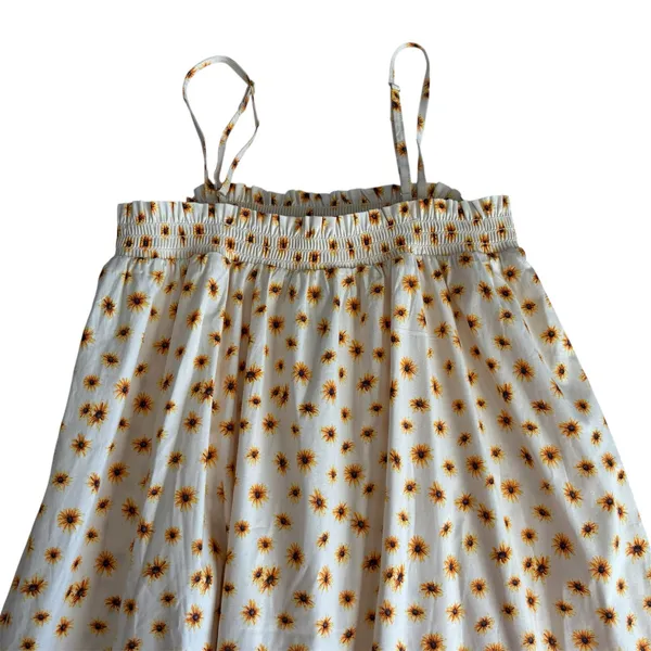 WeWoreWhat Ivory Ditsy Daisy Boho Floral Smocked Midi Dress Women’s Size XS NWT - Image 5