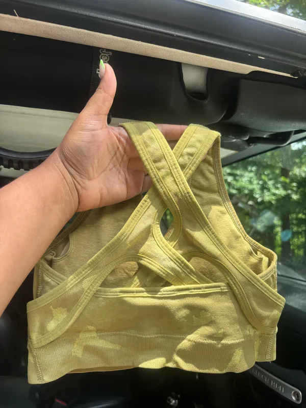 Gymshark Sports Bra Camo Green - Image 3
