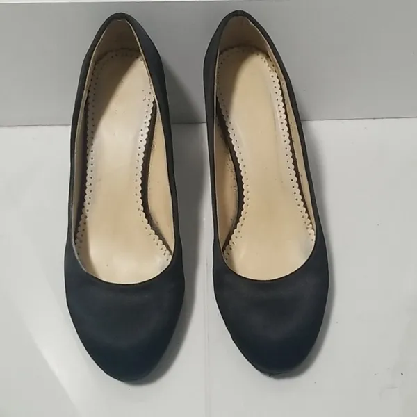 Sexy Black Satan high heels shoes - Image 2