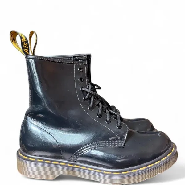 Dr. Martens 1460 Black Patent Leather 8-Eye Combat Boots Women’s US 8 EU 39 - Image 2