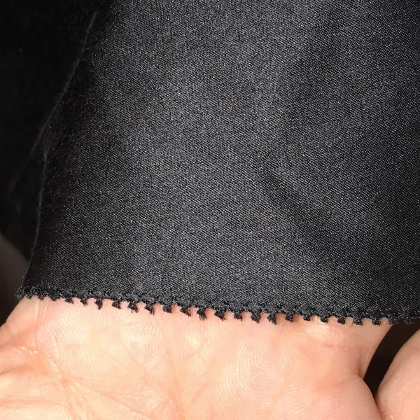 Cache 100% Silk Black Tiered A-Line Skirt Satin Panel‎ Cocktail Skirt Size 2 - Image 4