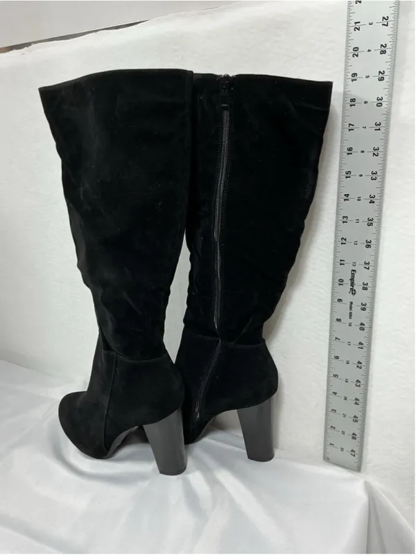 Womans New Refresh Ringo-03 Knee High Boots Block Heel Size 9 Black - Image 3