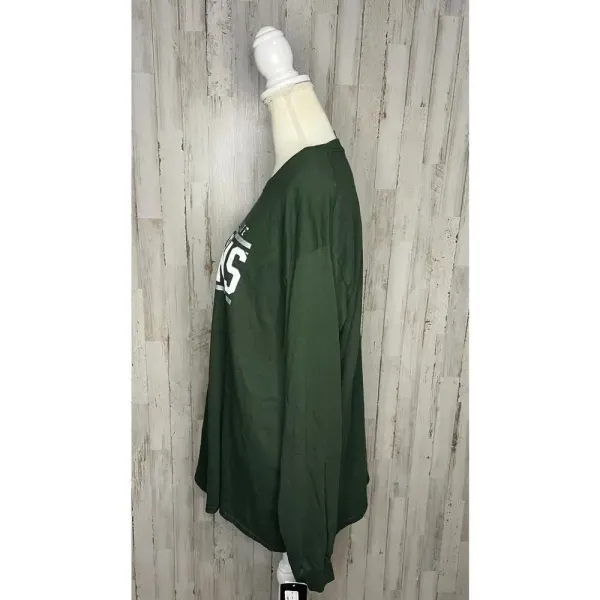 NWT Captivating Michigan State Spartans Women's‎ XL Green Long Sleeve T-Shirt - Image 5