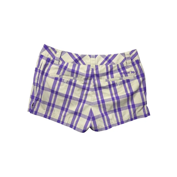 Adidas Golf Shorts Women 8 Purple Plaid Checkered‎ Athletic Sporty Colorful - Image 5