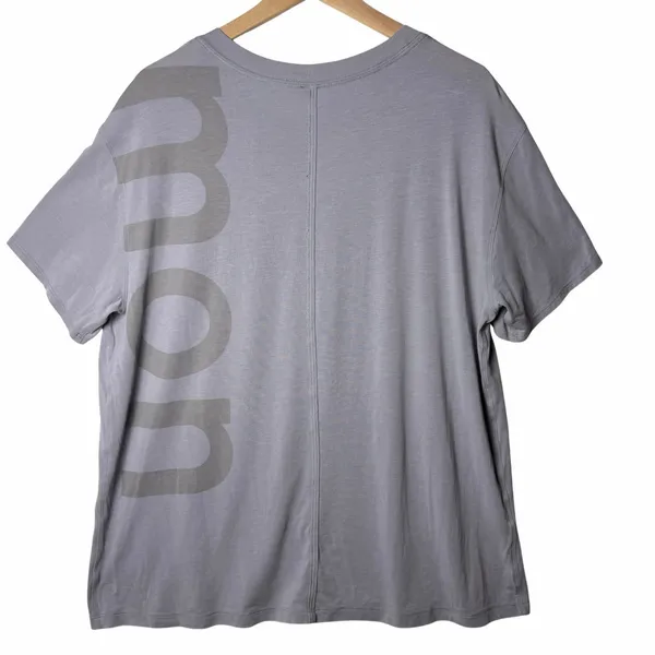 Lululemon All Yours Tee Gray Graphic Print Relaxed Fit Women’s size 12/14 - Image 2