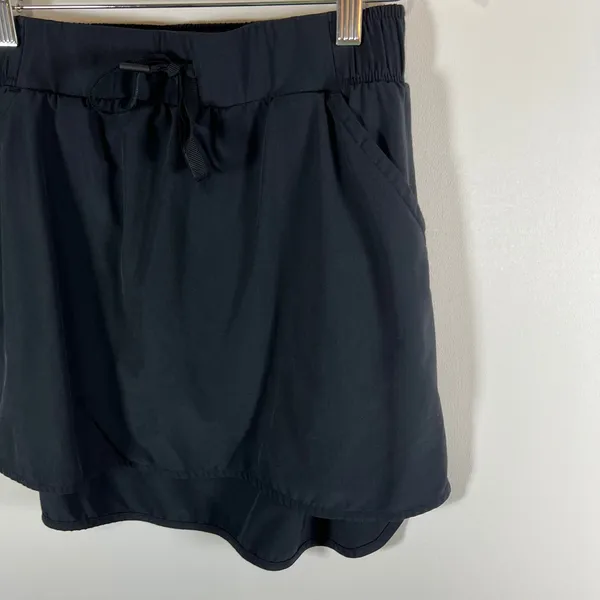 All in Motion Women Black Athletic Skort Drawstring Elastic Waist Pockets Size S - Image 3