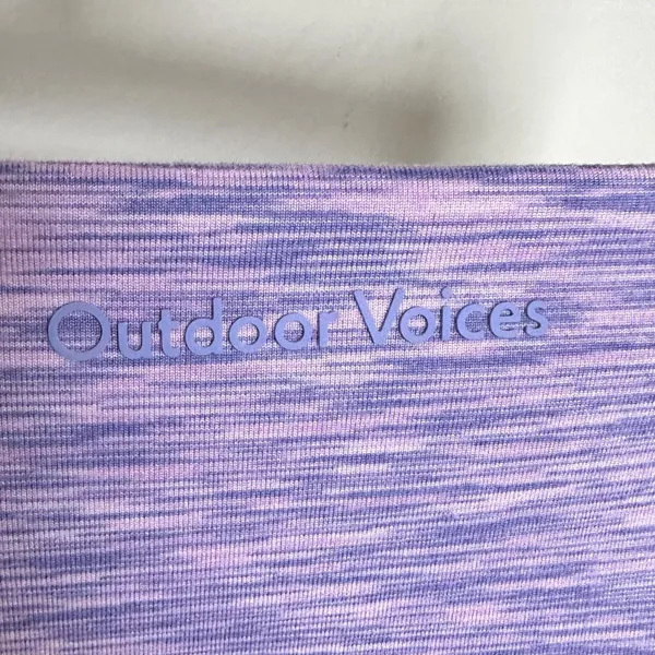 Outdoor Voices Flow Bike Shorts Women’s XS Heathered Dreamy Pastel Athletic Yoga - Image 4