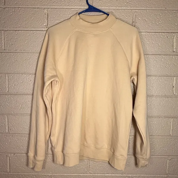 Fabletics Beige Crewneck Sweater - Image 2