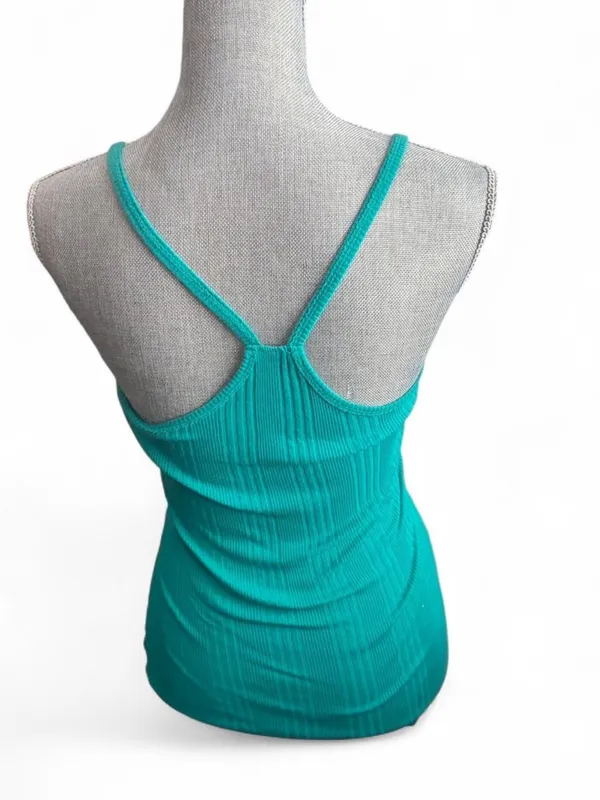 Anchor Blue Teal Ribbed y2k Tank - Image 4