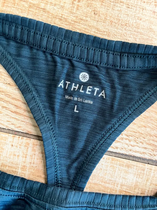 Womens Athleta Blue Racerback Tank - L - Image 5