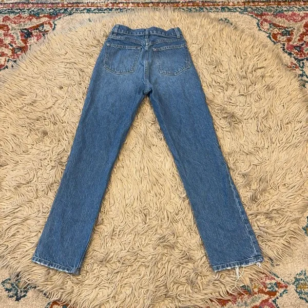 Reformation cynthia high rise straight jeans size 24 - Image 5