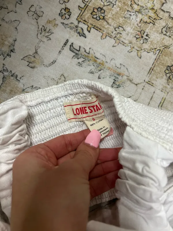 Boutique Lonestar denim white set - Image 4