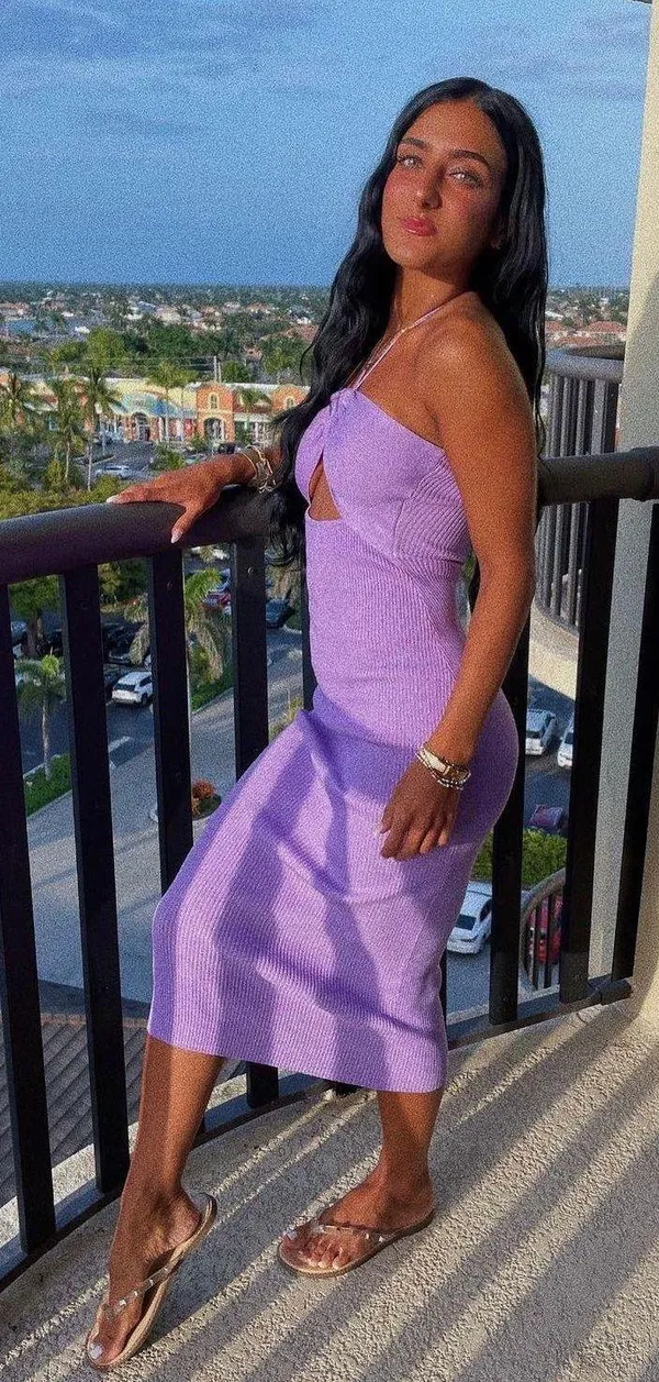 Once Upon A Skirt Maxi Dress Purple - Image 4