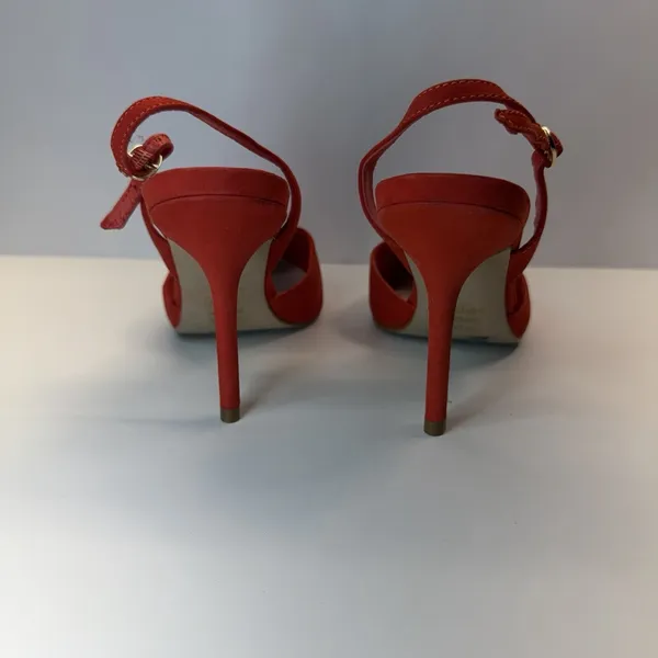 Aldo Stessy‎ slingback pointed-toe heels in a bright coral - Image 8