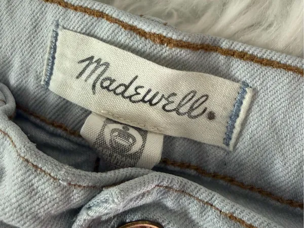 Madewell Perfect Vintage Wide Leg Crop Jeans Edmunds Wash Size 26 ND537 - Image 6