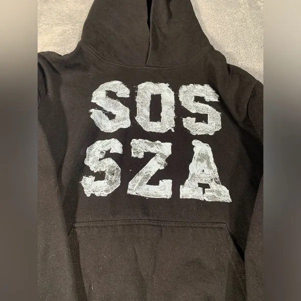 Sza SOS tour hoodie medium black sweatshirt - Image 2