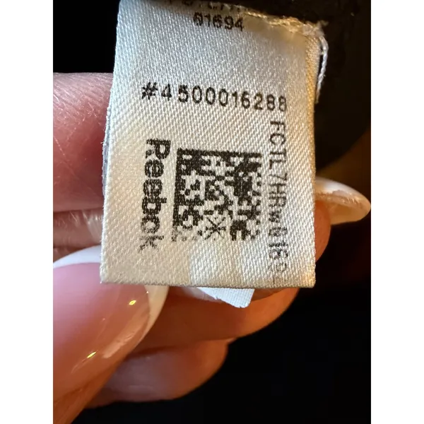 Reebok Sports Bra Women Small Black Racerback Mesh Pocket Athleisure Athletic - Image 8