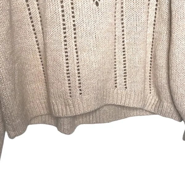 H&M Beige Wool Blend Knit Sweater - Image 5