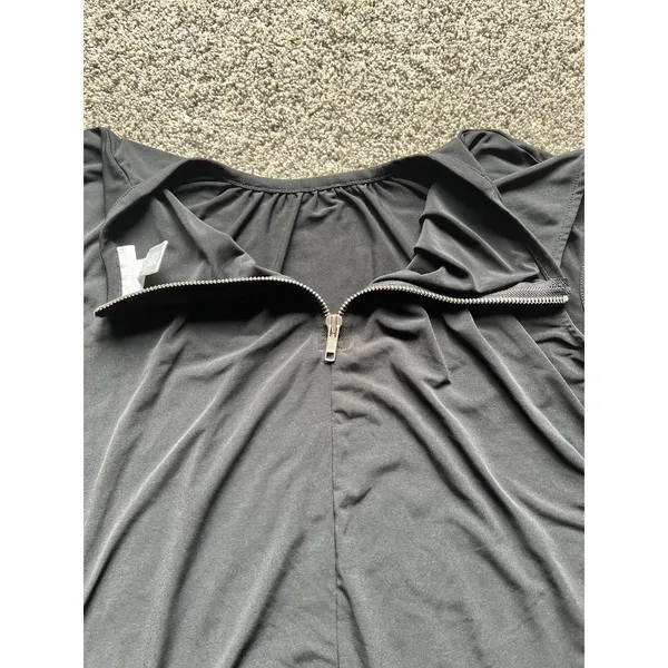Worthington Stretch women's short sleeve black‎ blouse size medium - Image 7