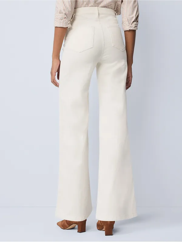 Ann Taylor The Weekend Corduroy Wide-Leg High-Rise Pants - Image 3