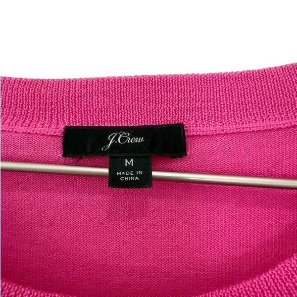 J.Crew Pink 100% Merino Wool Lightweight Crewneck Sweater Size M - Image 5