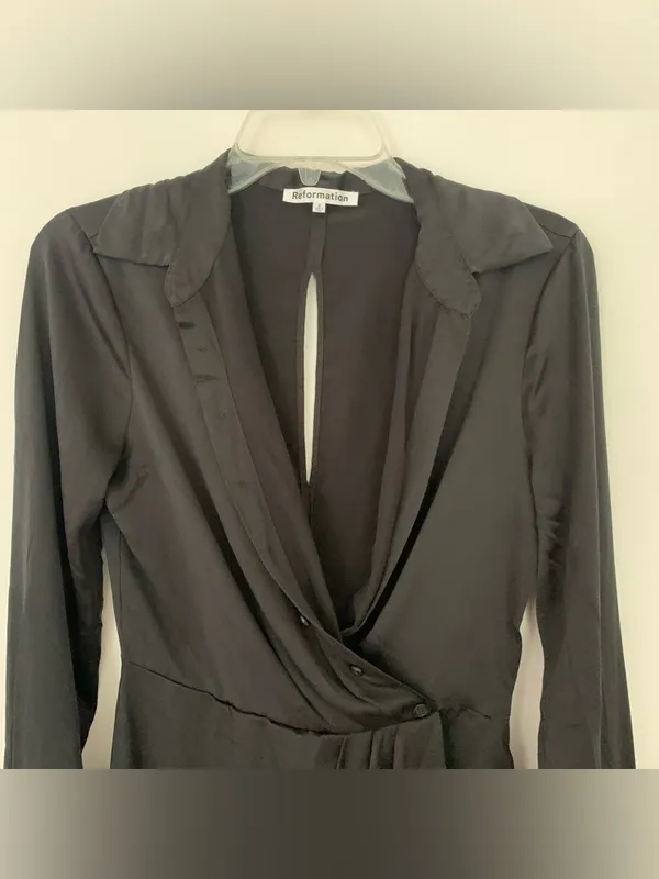 Reformation Alaine 100% Silk Dress - Image 6