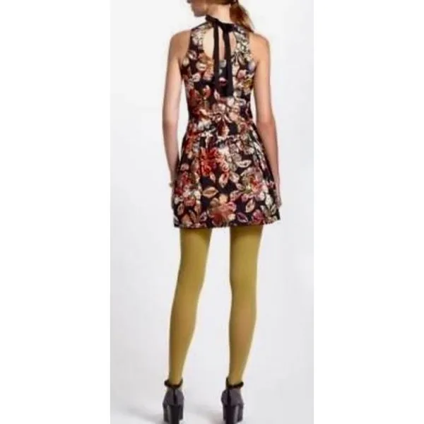 Anthropologie LEIFSDOTTIR Adelita Floral Brocade Metallic‎ Dress Party Size 2 - Image 14