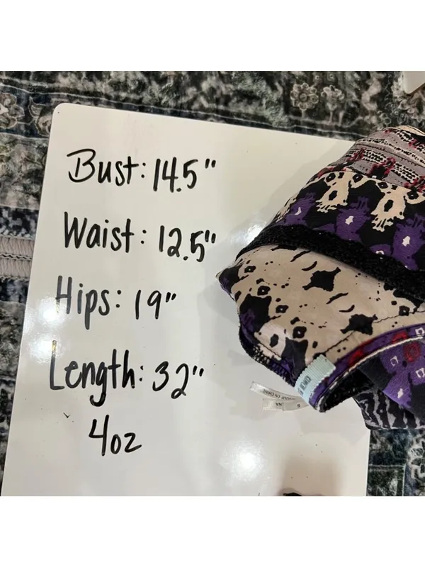 Kimchi Blue Silk Boho Chic Artsy Mini Dress Purple Black Multi Size Small - Image 9
