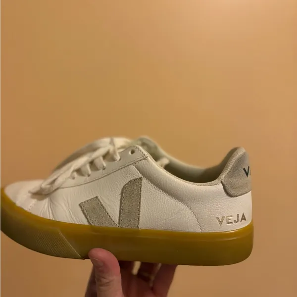 Veja Campo Sneakers in White/Natural - Image 12