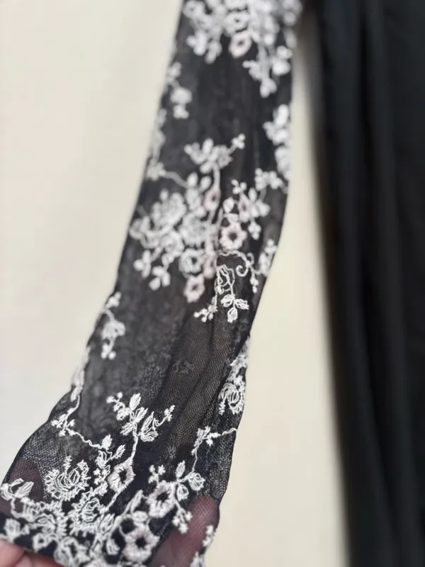 Maurices Whimsigoth Black Lace Tunic Dress L Witchy Boho Romantic - Image 2