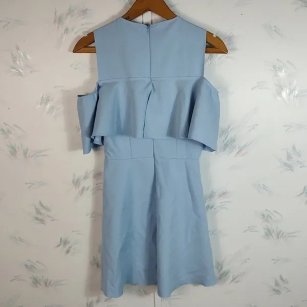 Zara Woman Blue Short Sleeve mini Dress - Image 10