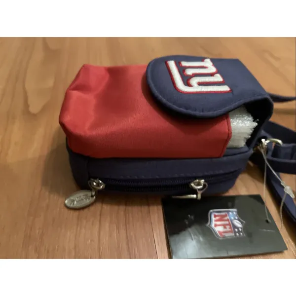 NY Giants NFL Mini Purse Plus Pouch Touch Phone ID Wallet 4" x 4" x 2" - Image 3