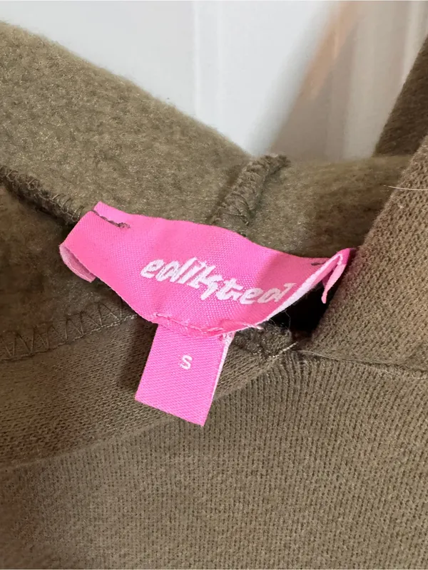 Edikted Olive Green Hoodie and Sweatpants Set - Image 6