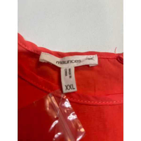 Maurices Sunrise Orange Blouse Size XXL, New with Tags - Image 4