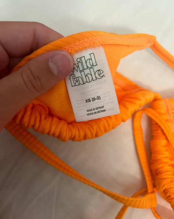 Target Orange Ribbed Bikini Set - Image 10