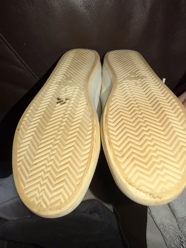 Rothy's White Low-Top Knit Sneakers with Cream Soles - Image 7