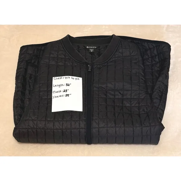 Athleta Grandview PrimaLoft Shell Jacket‎ Womens XL Black Puffer Coat Quilted - Image 5