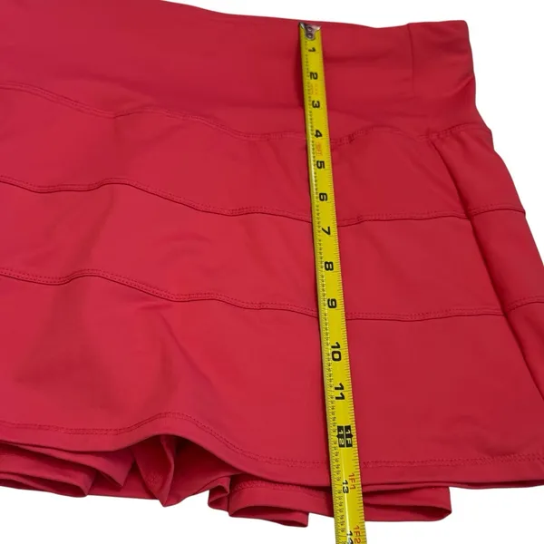 Unbranded Deep Coral Pleated Athletic Skort Tennis‎ Pickleball Work Out Gym 8 - Image 9