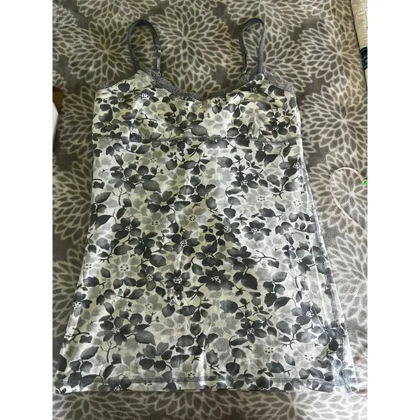 Floral Lace Trim Camisole Large Tank Top Y2K Soft Girl Romantic Casual Boho Chic - Image 5