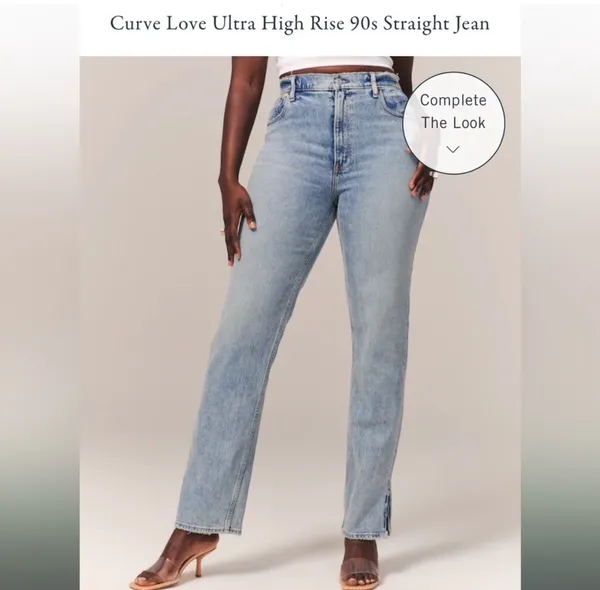 Abercrombie & Fitch The 90's Straigh - Ultra High Rise, Size 28 6r. - Image 8