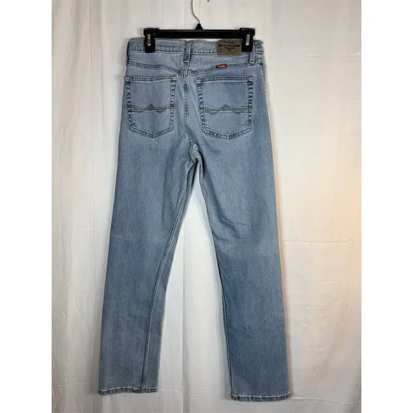Wrangler Jeans Women’s Slim Straight Light Wash Blue 5-Pocket Inseam 32"" - Image 6