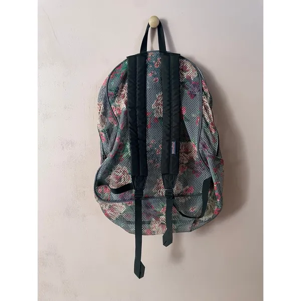 JanSport Floral Mesh Net Backpack GUC - Image 5