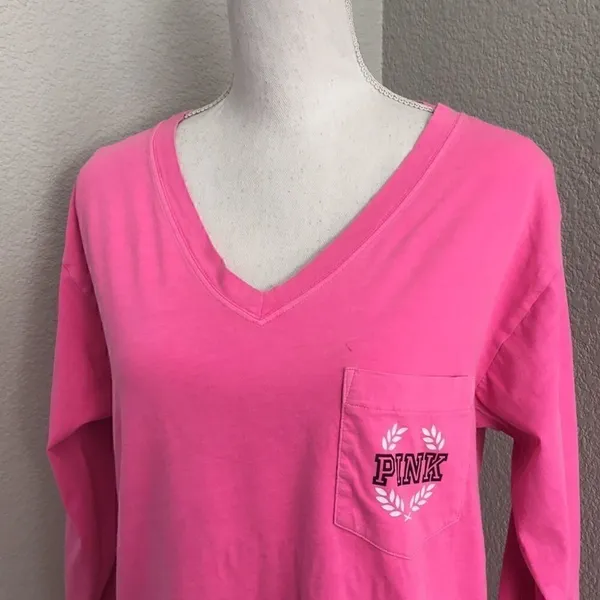 Pink by Victoria’s Secret long sleeve V-neck shirt - Image 2
