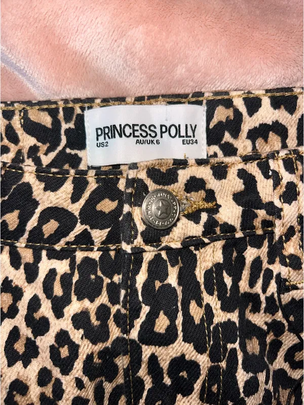Princess Polly Leopard Mini Skirt - Image 3