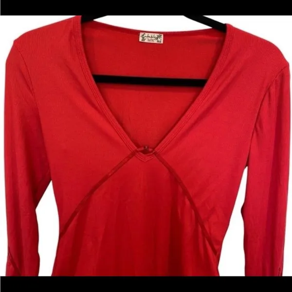 Free People Victoria Plunge Bodysuit. Size Medium - Image 4