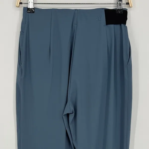 ADAY Turn It Up Pants Size Small Lake Blue High Waist Tapered Pleated Workwear - Image 8