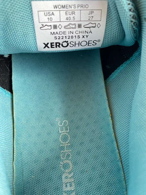 Xero Prio Barefoot Minimalist Hiker Sneaker Low Athletic Shoes 10 Light Blue - Image 3