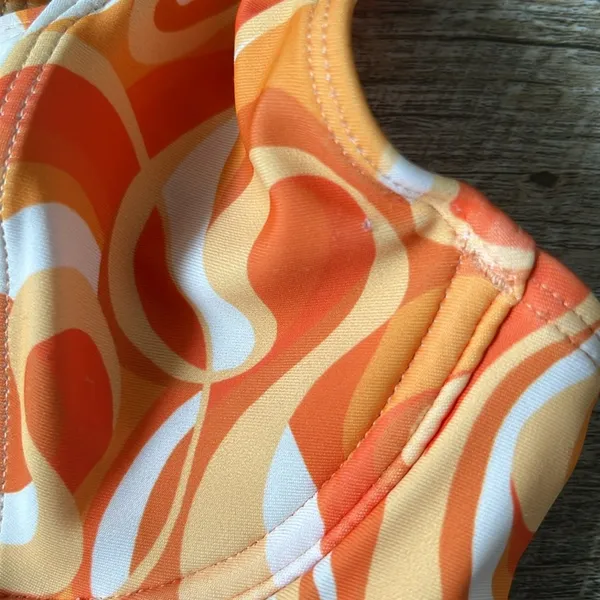 NWT Kulani Kinis Orange Bikini Top Size XS - Image 2