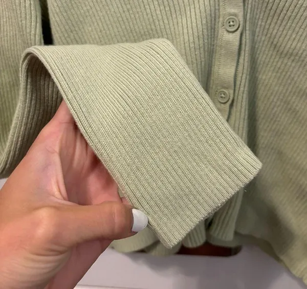 John Galt Pale Green Shannon Cardigan - Image 6