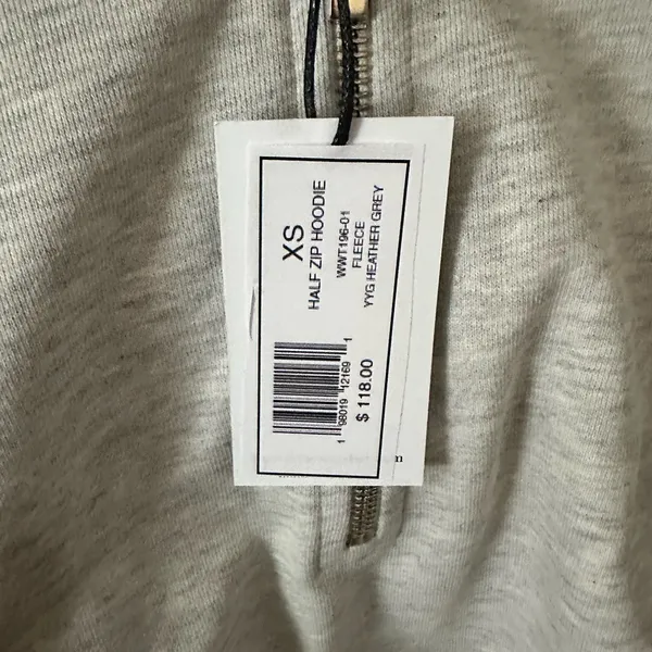 NWT WeWoreWhat Light Gray Zip-Up crop hoodie and Joggers Set XS - Image 11